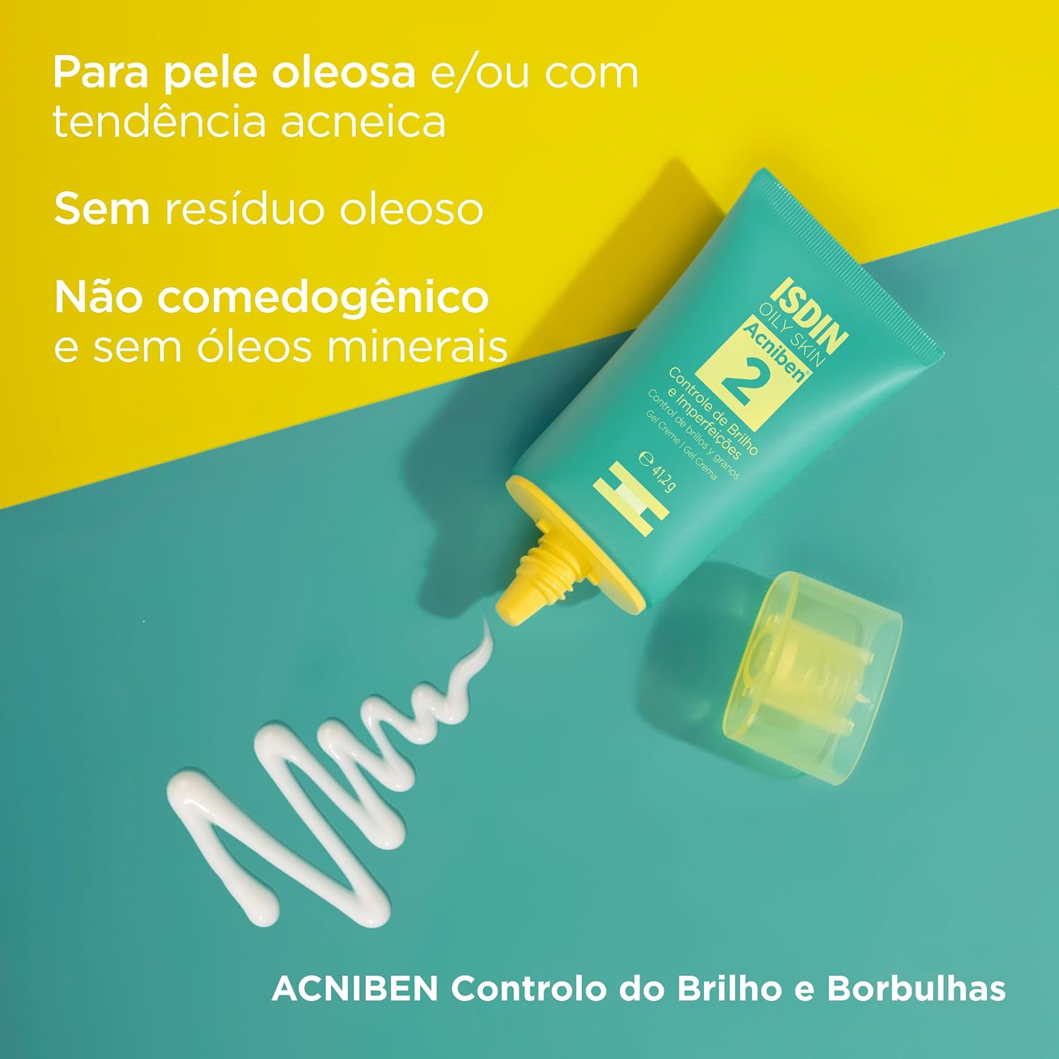 ISDIN Acniben Gel Creme Hidratante Facial Controle de Brilho e Imperfeições - 41,2g ISDIN Acniben Gel Creme Hidratante Facial Controle de Brilho e Imperfeições - 41,2g