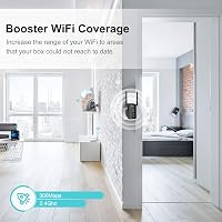 Aigital WN532 WiFi Jelismétlő - Fekete Vezeték Nélküli Jelerősítő, 802.11bgn Szabvány, Super Booster Funkcióval, 160g 3