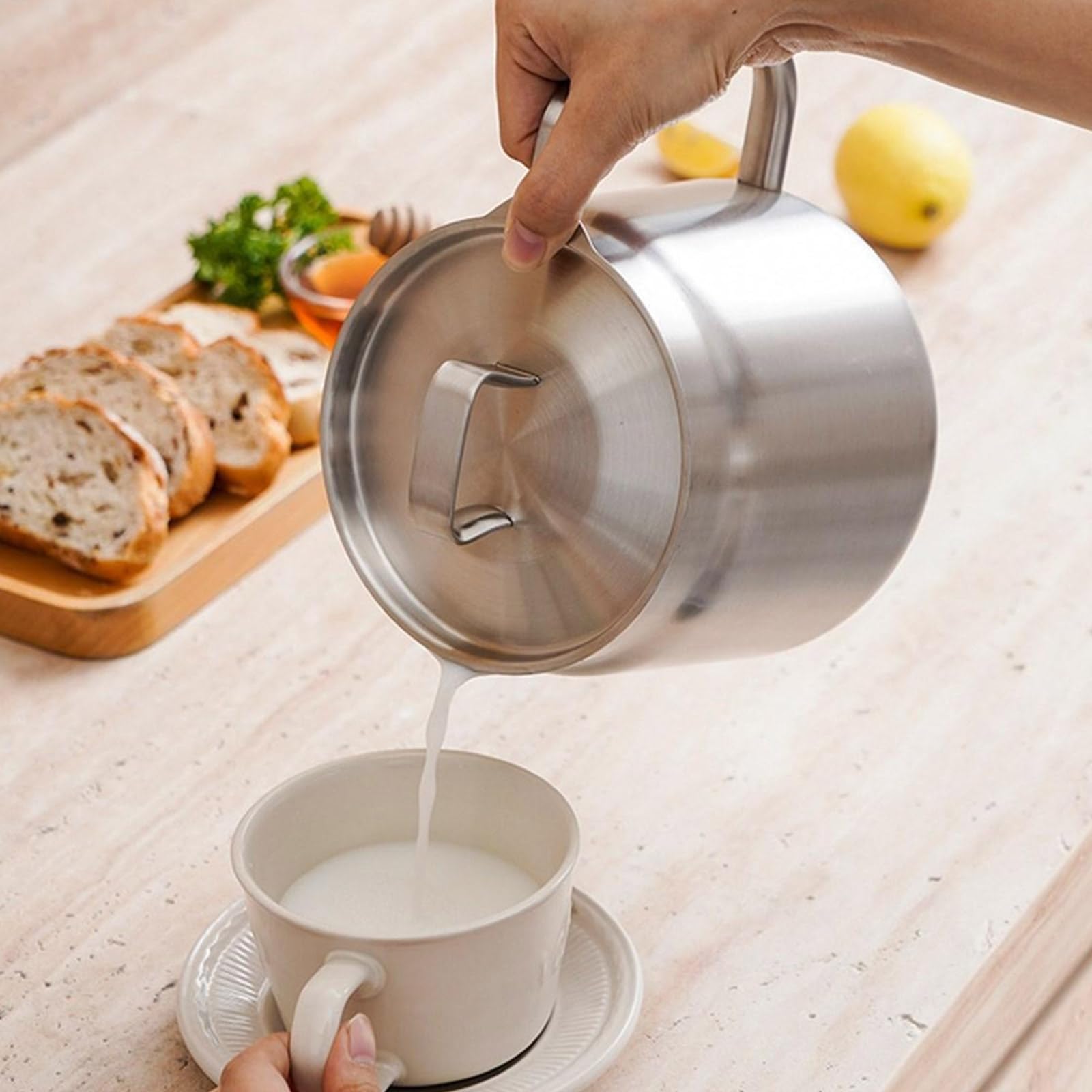 Depósito de gestión de aceite inoxidable de gran capacidad, filtro antibloqueo y ergonómico para cocineros aficionados con gran capacidad