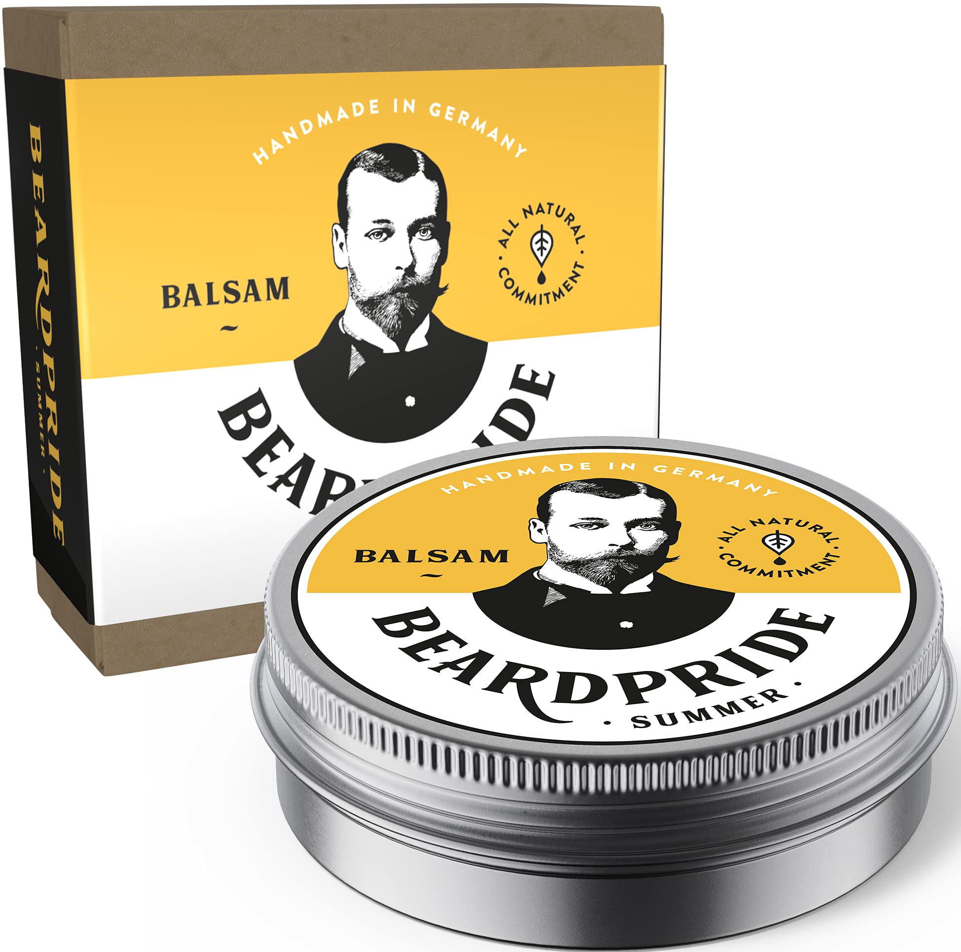Beardpride® Premium Bartbalsam | Bartpflege für Männer | Entwickelt für Styling und Pflege | Unterstützt deinen Bart beim Wachstum | Handgefertigtes Bartwachs von professionellen Barbieren verwendet