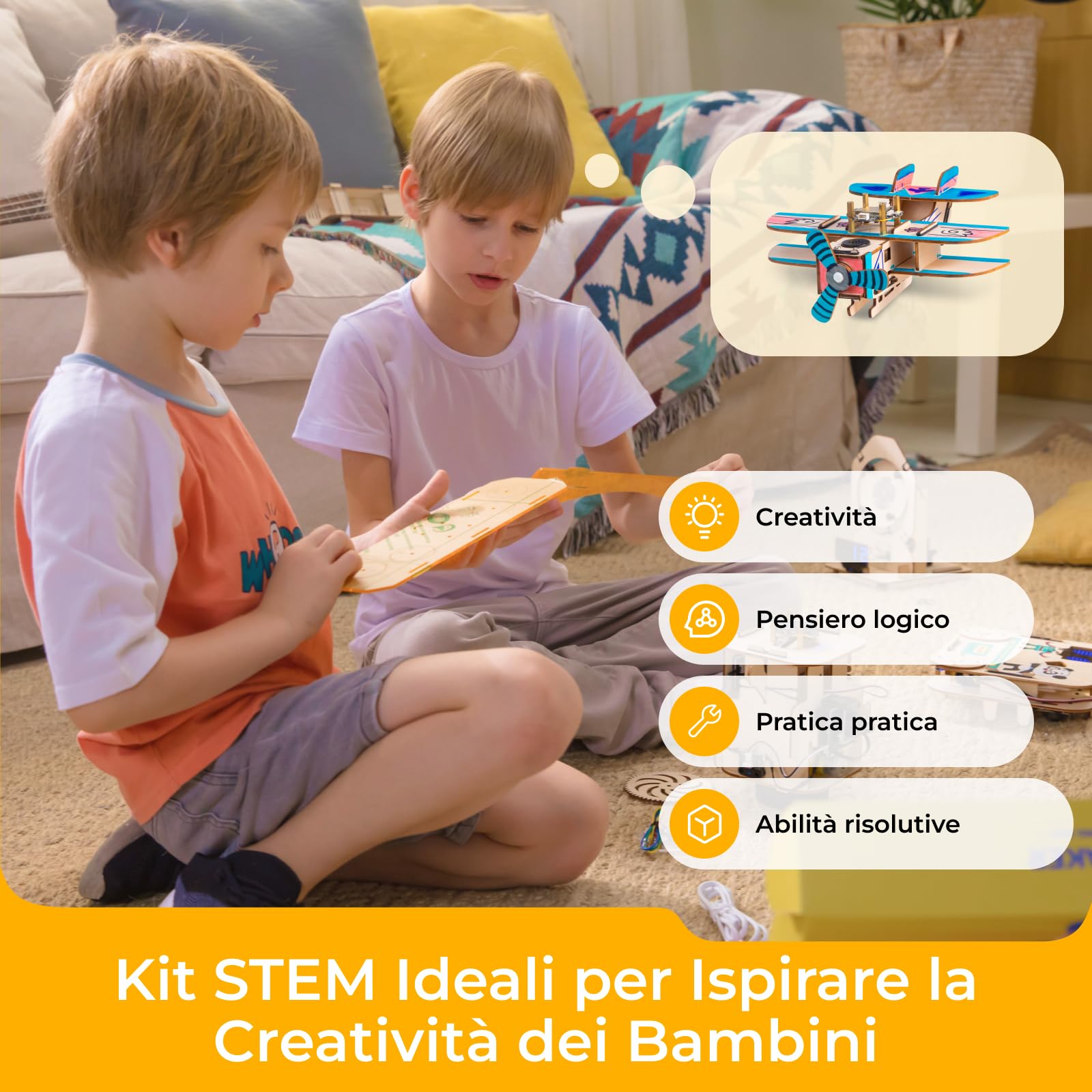 Makeblock NextMaker Kit STEM (Box 1-3) per bambini dagli 8 anni in su, Kit di giocattoli educativi per il coding, kit regalo per i bambini per imparare l'elettronica di programmazione e ingegneria