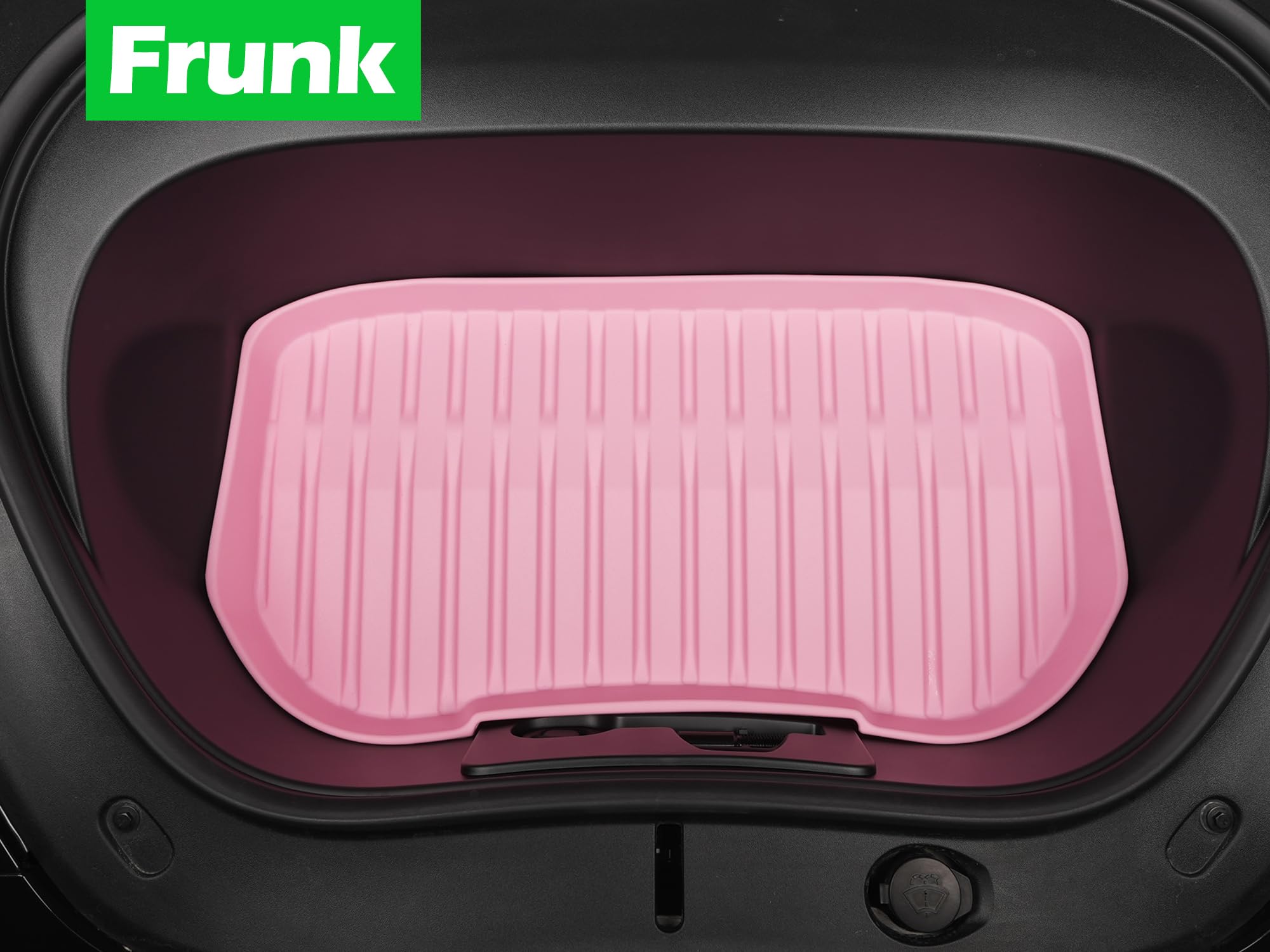 SHARGGE Floor Mats for 2026 2025 2024 Tesla Model 3 Highland All Weather Cargo Liners Pink XPE Carpet — view 5