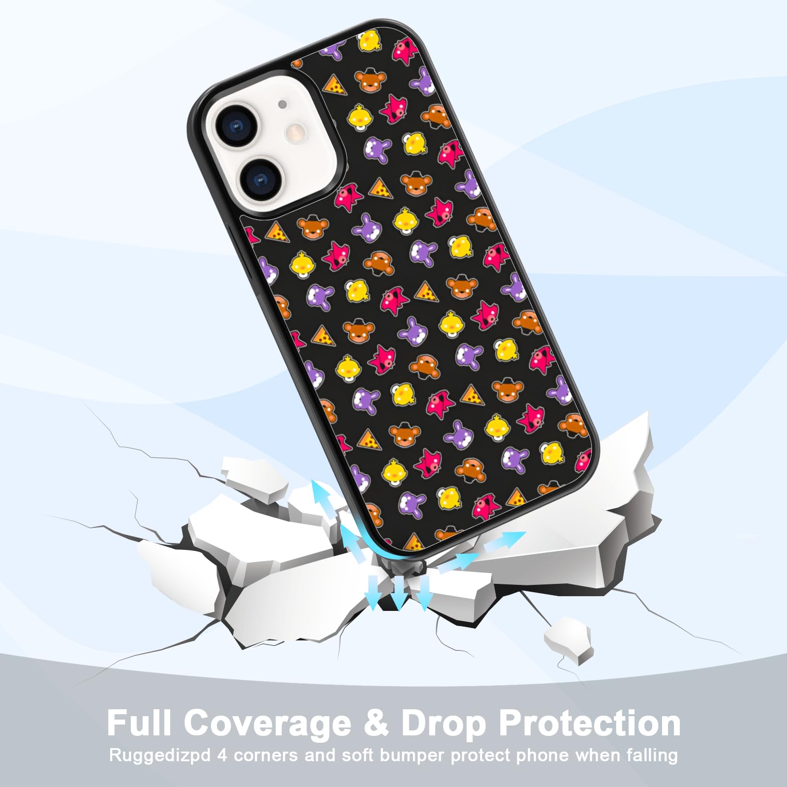 Amazon.com: MMYAJT Cute Cartoon Bear and Foxy Phone Case Fit for