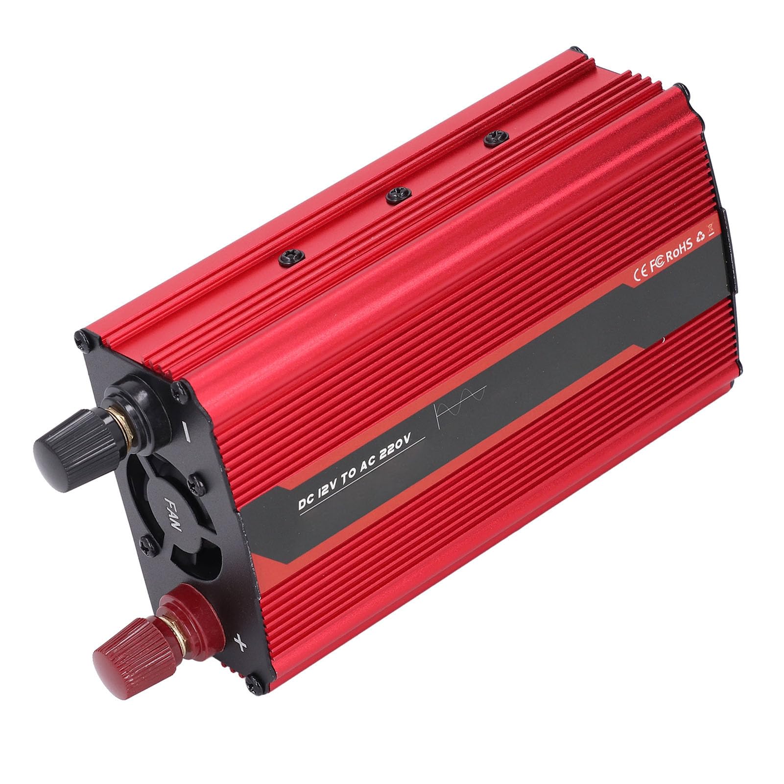 Ejoyous Przetwornica Napięcia Samochodu Stop Aluminium Przetwornica DC12V na AC220V 300W Czysta Fala Sinusoidalna Port USB Wentylator Chłodzący do Wycieczek na świeżym Powietrzu Kempingu i Zużycia
