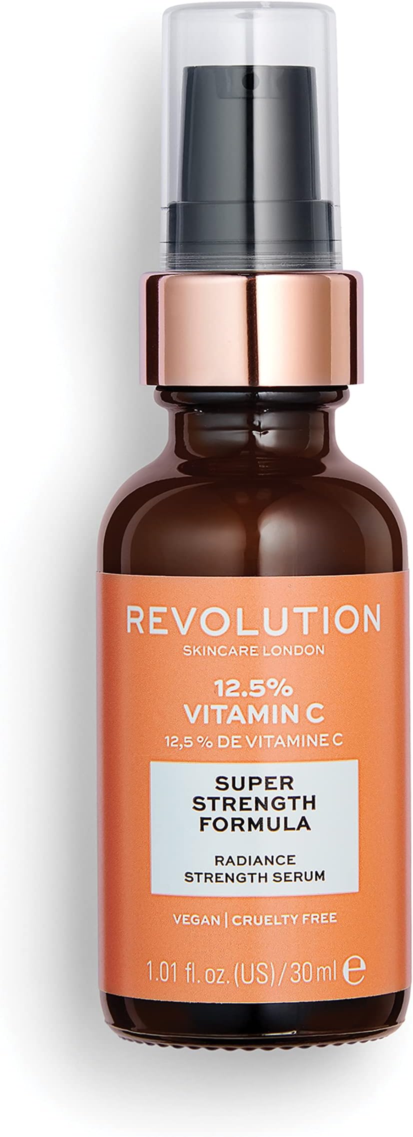 Revolution Skincare 12.5% Vitamin C Radiance Serum, Vitamin C Serum for Face, Leaves Skin Radiant and Provides Protection, Vegan & Cruelty Free, 30ml