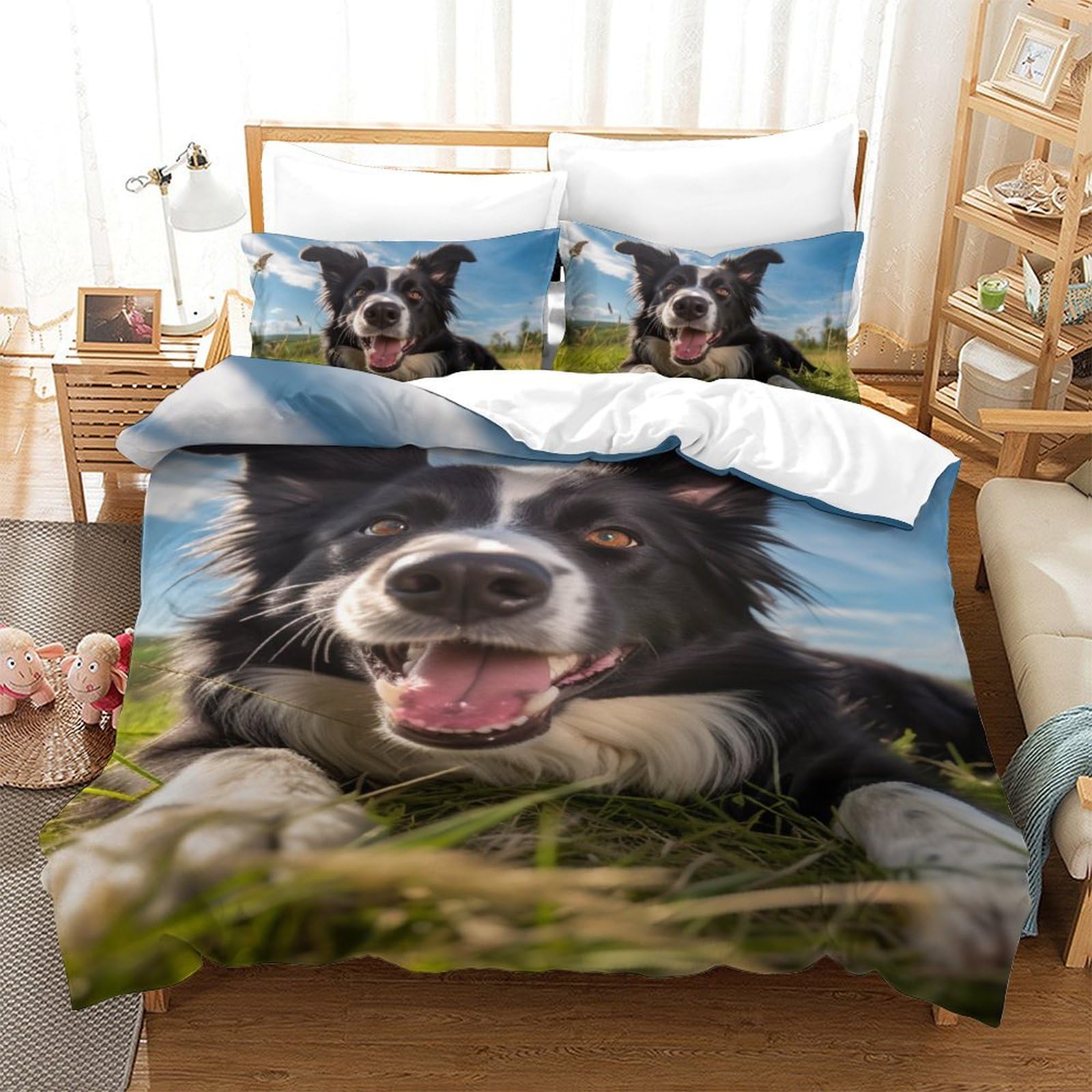Housse de couette Berger Allemand lit enfant pour chambre cosy