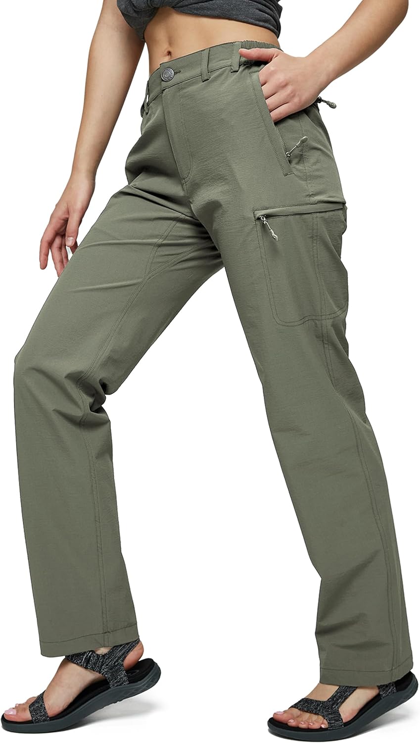 MIER Women’s Lightweight Quick-Dry Tactical Hiking Pants with 6 Pockets
