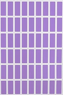 Royal Green Labels Sticky Index Tabs 1 inch x 3/8 inch, Rectangular Sticker Sheets (25mmx10mm), 5400 Pack (Pastel Purple)