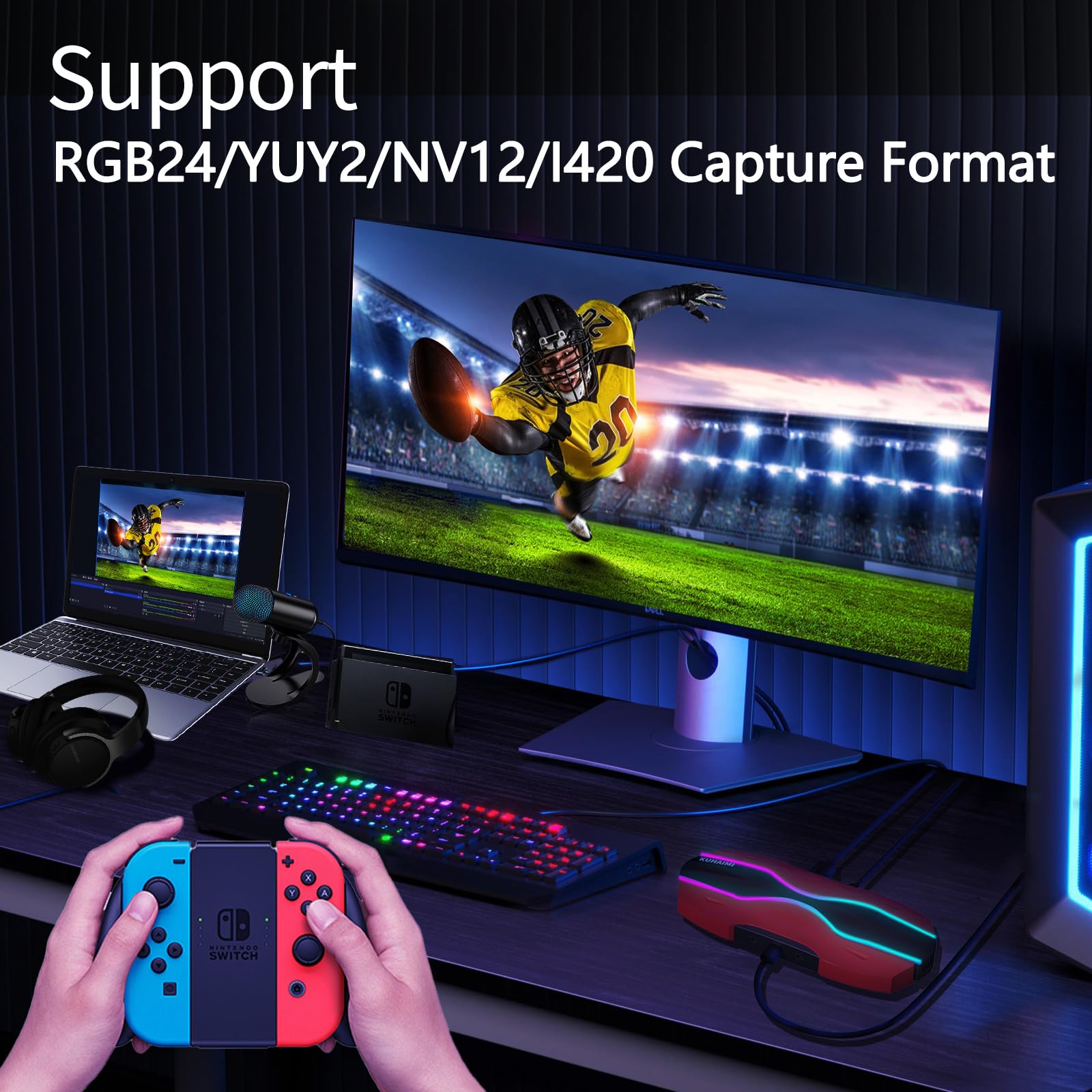 Amazon.co.jp: kuhaimi キャプチャカード ストリーミング用4K