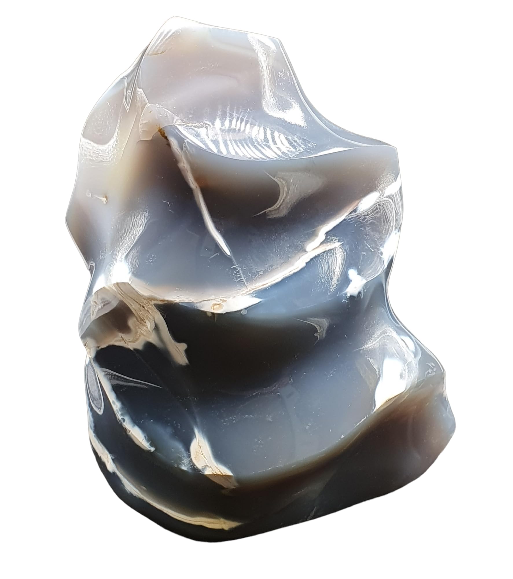 Amazon.com: Orca Agate Flame Free Form Geofossiles Minerals Stone