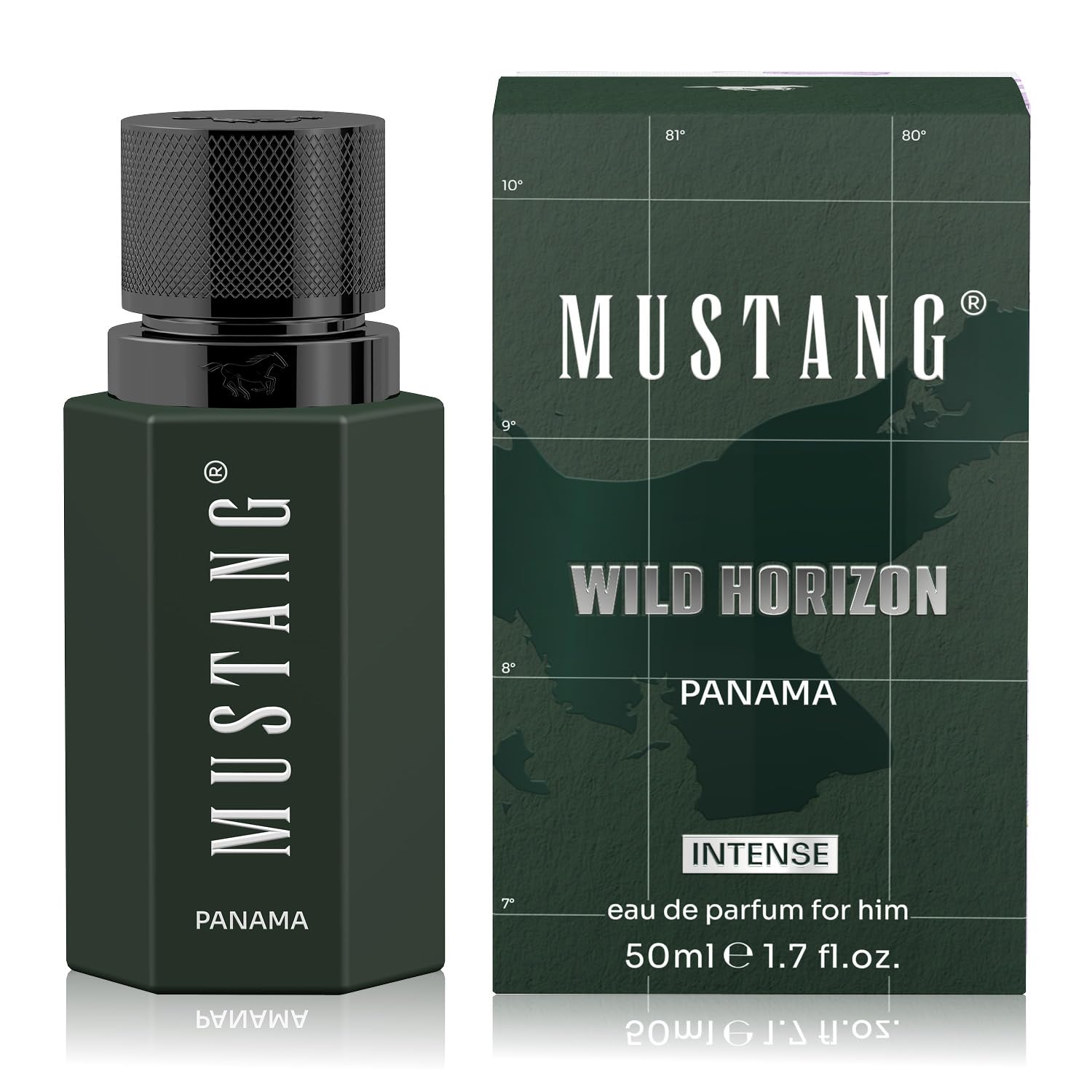 MUSTANG WILD HORIZON PANAMA Parfüm Herren 50 ml I Holzig-ambriertes Eau de Toilette Herren I Männer Parfüm für jedes Alter I Aromatisch, exotisch & sinnlich I Mit Zitrusnoten, Ananas & Moschus