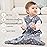 FIEMOL Baby Sleep Sack 0-6 months, 100% Cotton Sleeping Sack for Newborn and Infant, 3 Pack Baby Wearable Blanket for Boy and Girl, 0.5 Tog Lightweight Double Zipper Sleep Bag Grey Moon Bear