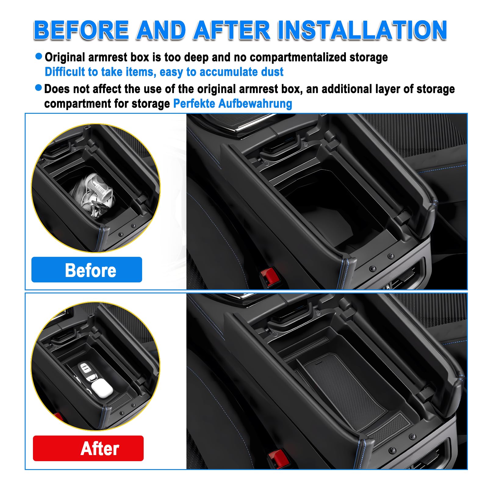 Organizador Central Para Renault Symbioz 2024-2026 (ABS Antideslizante)