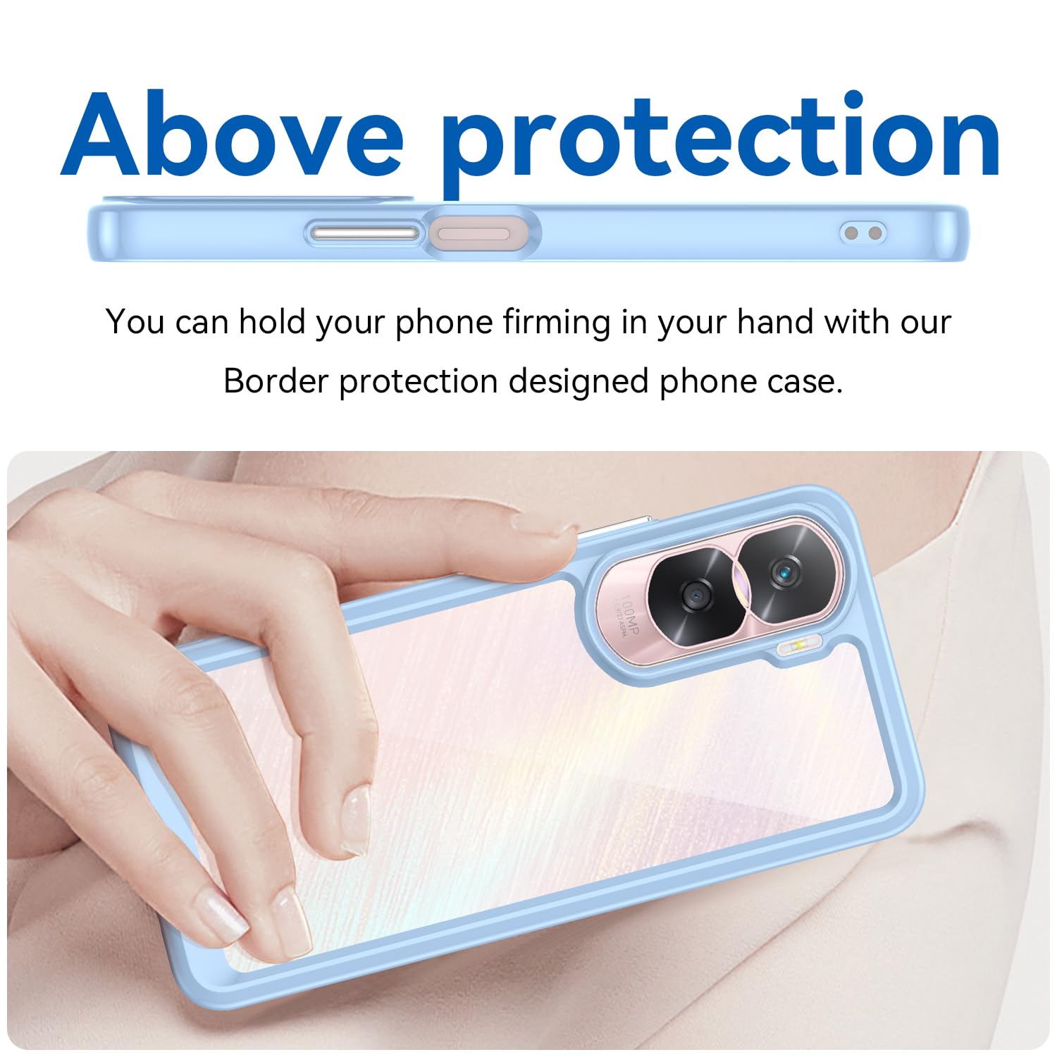 Custodia Morbida In Silicone Per Honor 90 Lite (6,7"), Trasparente, Sottile 1mm, Antigraffio E Antiscivolo - 2