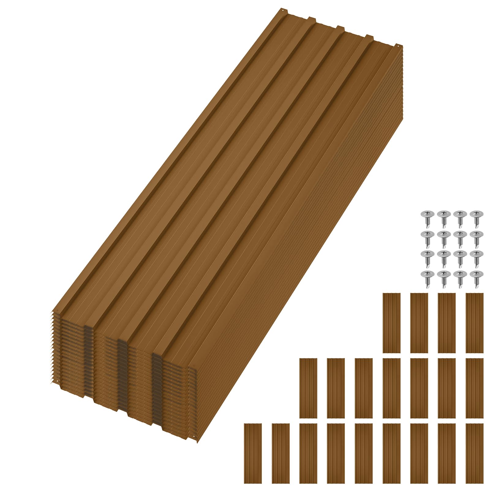 Heavy Duty Metal Roofing Panels Corrosion Resistant Weatherproof Roof Sheets for Sheds Garages Barns Warehouse Agricultural Residential Commercial Buildings Long Lasting Protection 20 Pcs