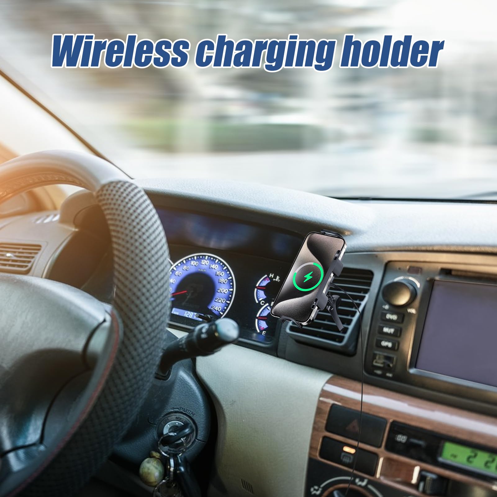 Soporte Móvil Coche Ajustable y antideslizante, para rejilla de ventilación | Soporte Cargador Magnético Plegable Para Teléfono De Coche Compatible con tablet y viajes
