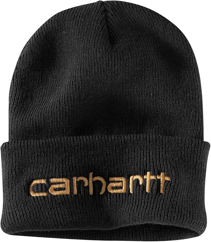 Carhartt Gorro de punto con puños y logo aislado para hombre