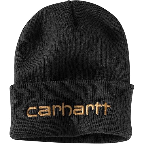 Carhartt Men's Knit Insulated Logo Graphic Cuffed Beanie