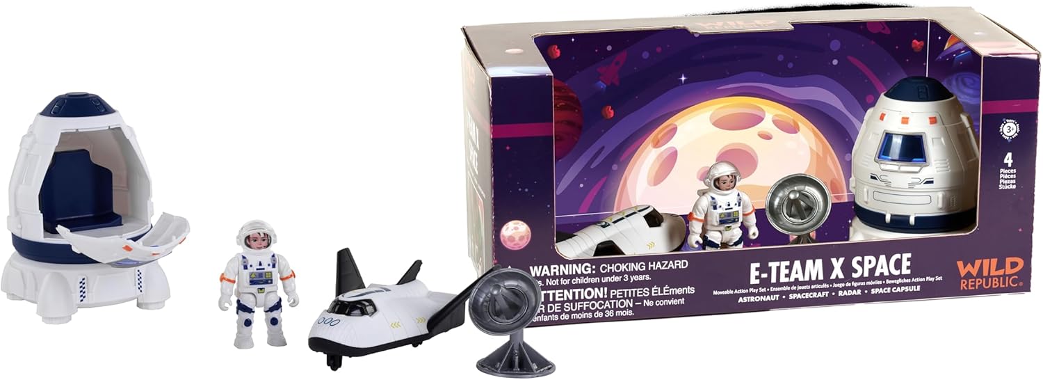 Wild Republic E-Team Space, Toy Figures, Educational Toys