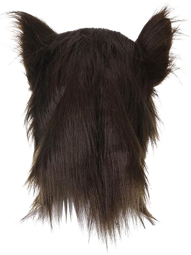 Miniatura 6 de Máscara facial de animal de Halloween, máscara de látex de hombre lobo, máscara de labrador, disfraz de lobo para fiesta de Halloween