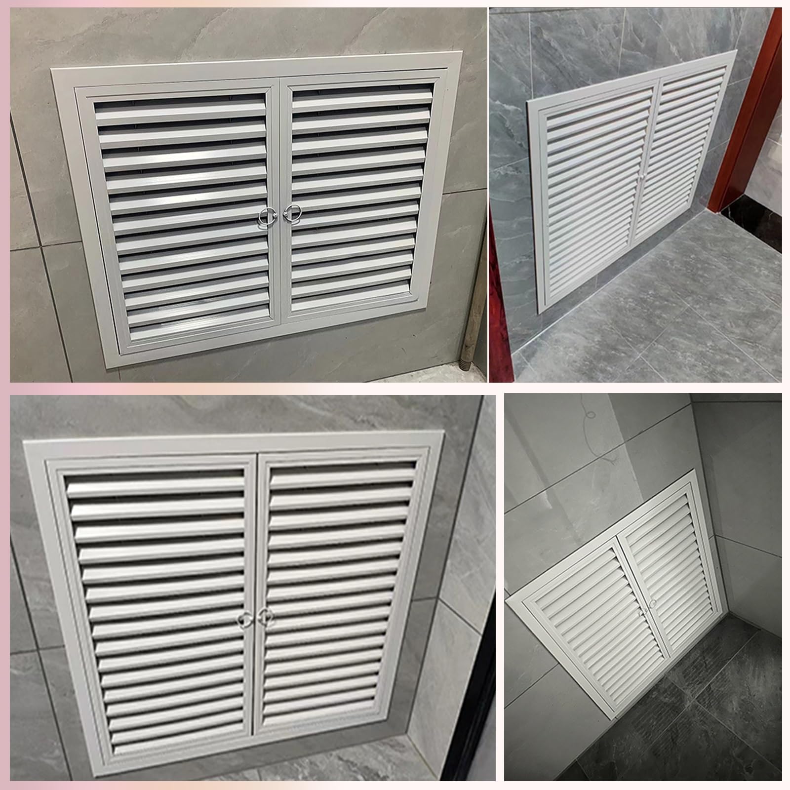 Panel dostępu do luku inspekcyjnego, odporny na wysokie temperatury stop aluminium, konstrukcja podwójnych drzwi do pokrywy otworów ściennych do przełączników i kanałów