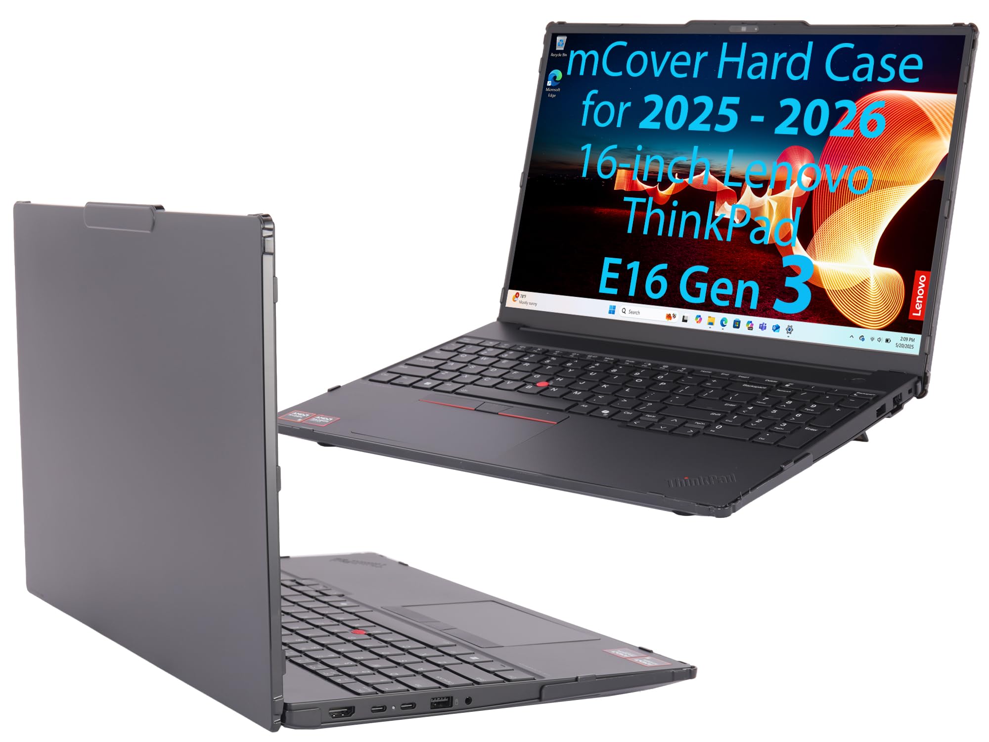 mCover Etui kompatybilne TYLKO do notebooków z systemem Windows 2025-2026 40.6 cm Lenovo ThinkPad E16 Gen 3 (nie pasuje do innych modeli Lenovo), czarne