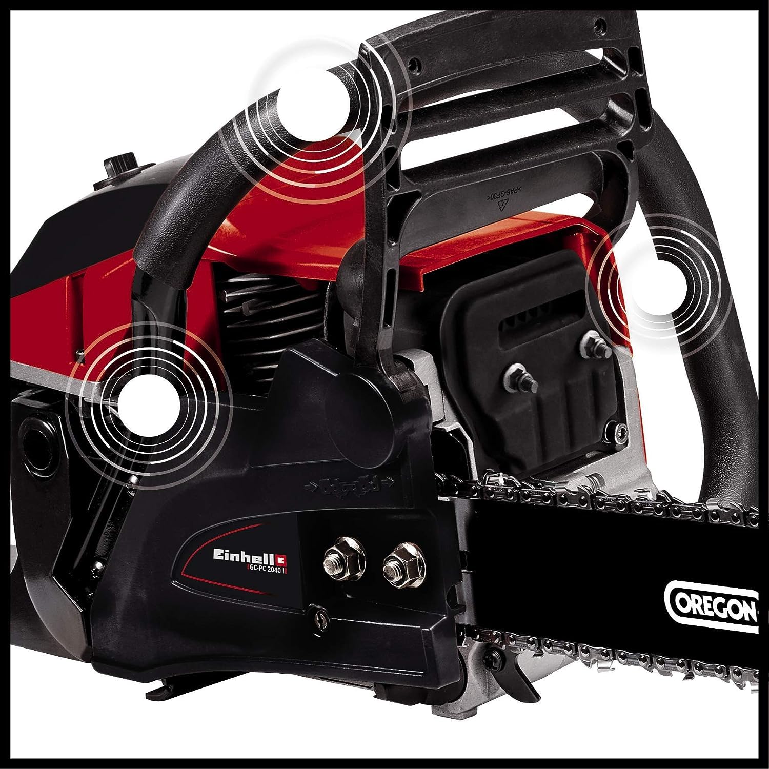 Einhell GC-PC 2040 I - Motosierra de gasolina (2000 W, longitud de corte: 39cm, velocidad de corte: 21m/s, 11500rpm, espada y cadena de calidad OREGON)(ref. 4501851)