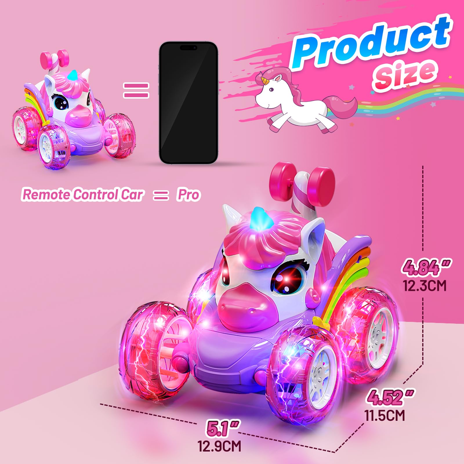 Pink Stunt Car