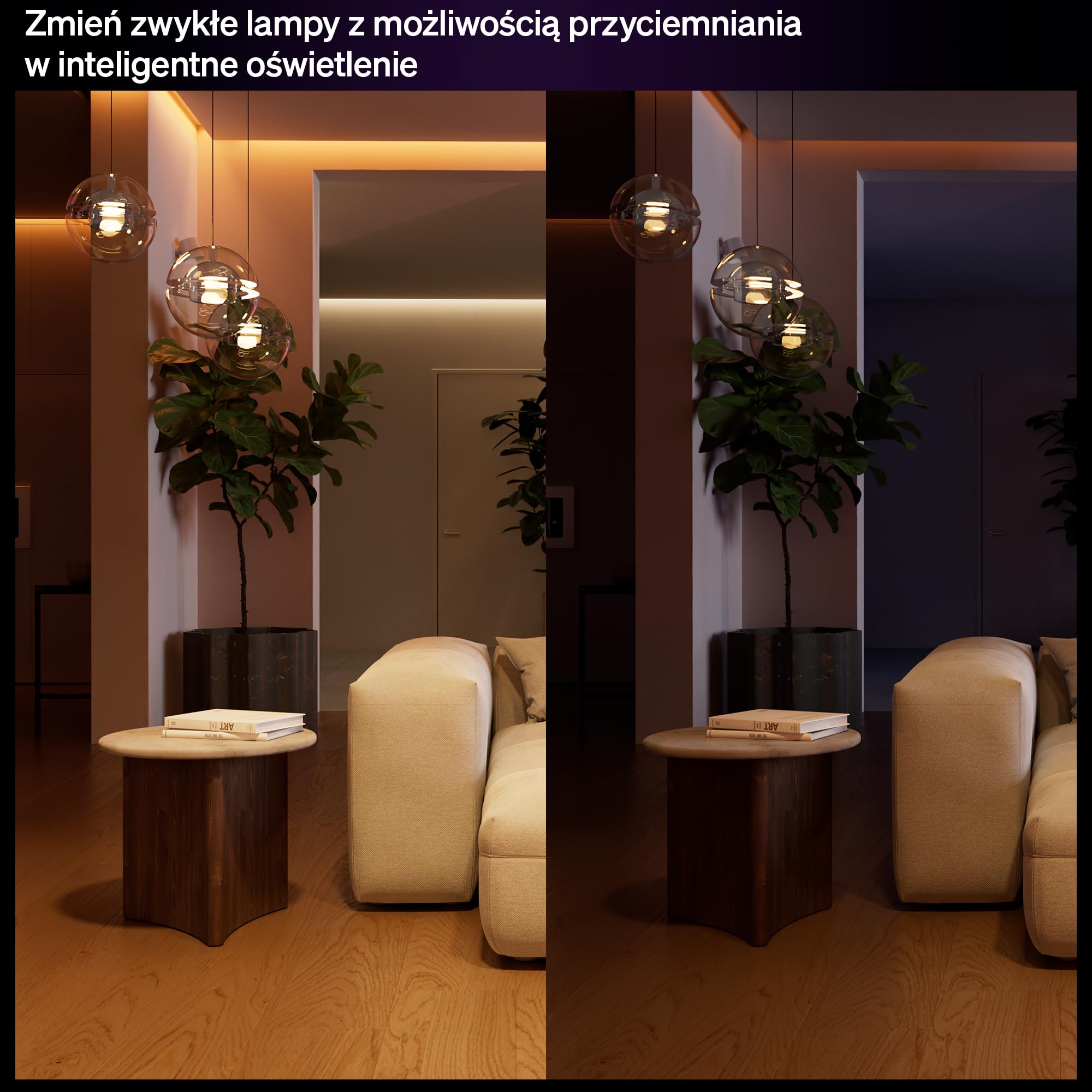 Philips Hue Przewodowy Włącznik Światła, 1 szt., Zamienia Zwykłe Oświetlenie w Inteligentne, Timery i Harmonogramy, Sterowanie w Aplikacji i Głosowe, Apple Home Google Home Alexa