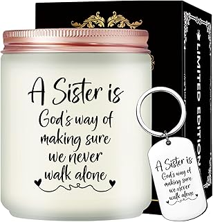 Maybeone Sister Gifts from Sister - Funny Lavender Scented Candle Gifts for Sister - Sister Birthday Gifts from Sister - Mothers Day, Christmas Gift for Sister - Gifts for Sister from Brother