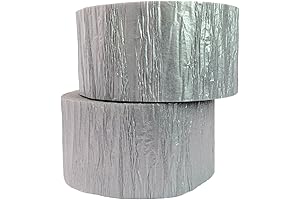Metallic Silver Crepe Paper Streamers