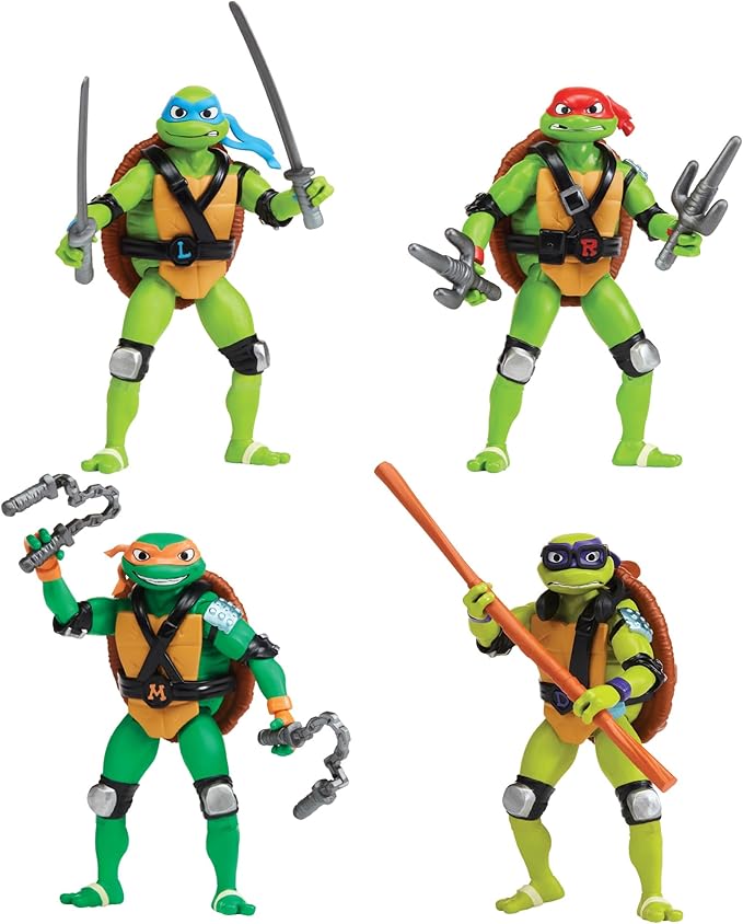 Las Tortugas Ninja Adolescentes II: El Secreto del Lodo Regresa a los Cines en 4K 9 71aheNZCTcL. AC SX679 Teenage Mutant Ninja Turtles Shell Spin Bundle 4-Pack by Playmates Toys