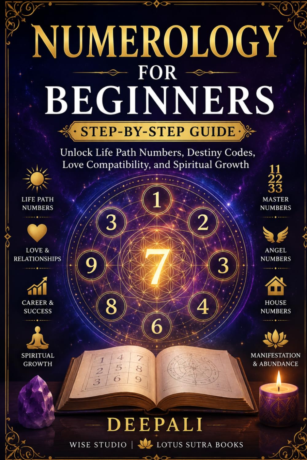 Numerology for Beginners: Step-by-Step Guide: Unlock Life Path Numbers, Destiny Codes, Love Compatibility, and Spiritual Growth