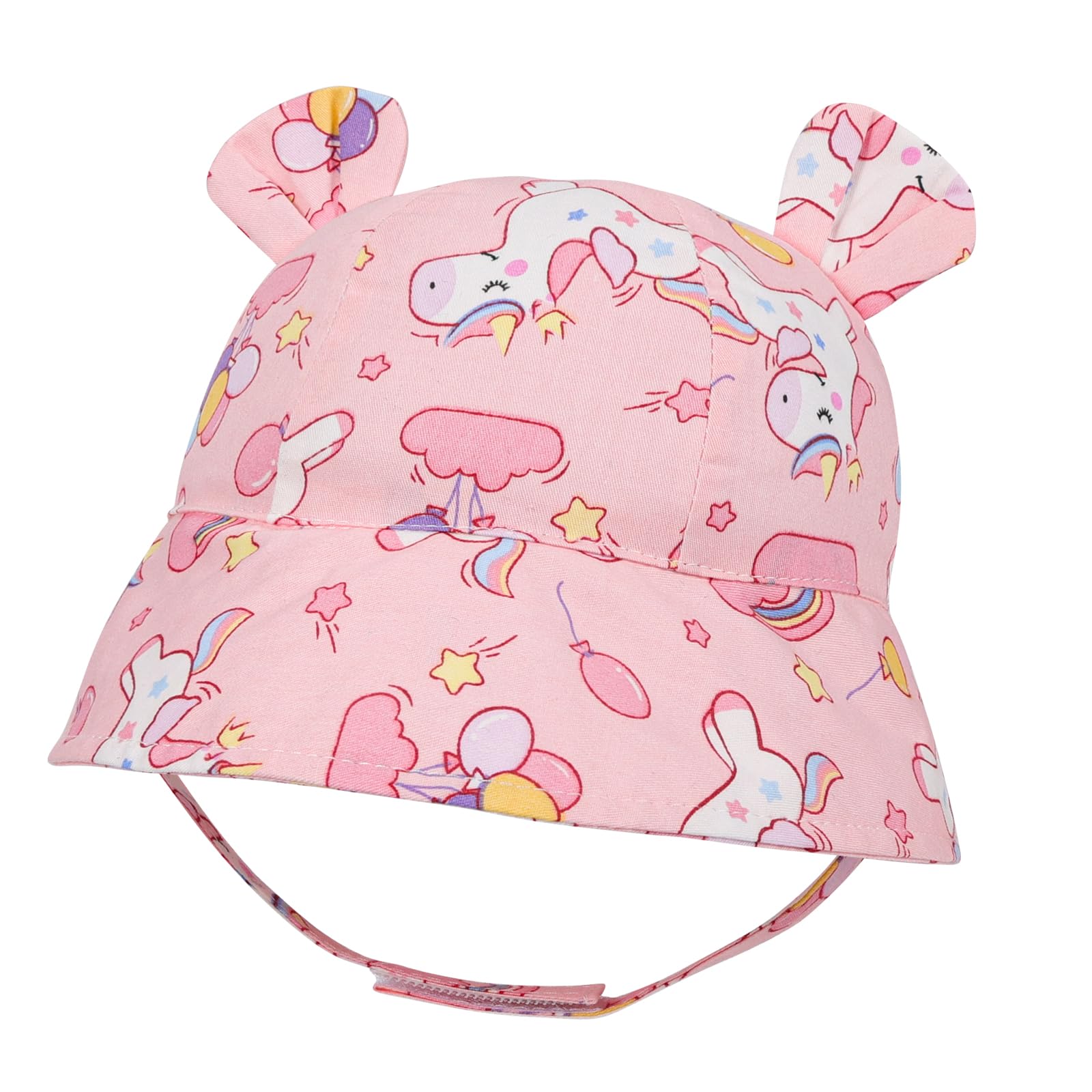 JUPSK Sombrero de Sol Bebé Niños Pequeños Verano Gorro Bucket Sun Hat UPF 50+ Protección Gorra de Unicornio Playa para Lactante Niños y Niñas