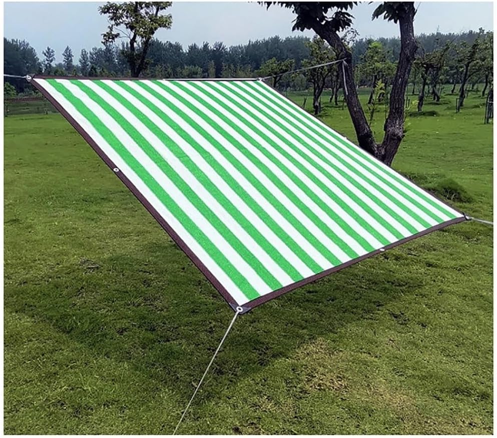 ELZEM Shade Net Shade Sails Shade Cloth Shade Tarp for Outdoor Sun Shade with Eyelets Tarpaulin for Garden, Plant, Greenhouse, Cover, Balcony, Outdoor (Color : Green, Size : 4x5m)