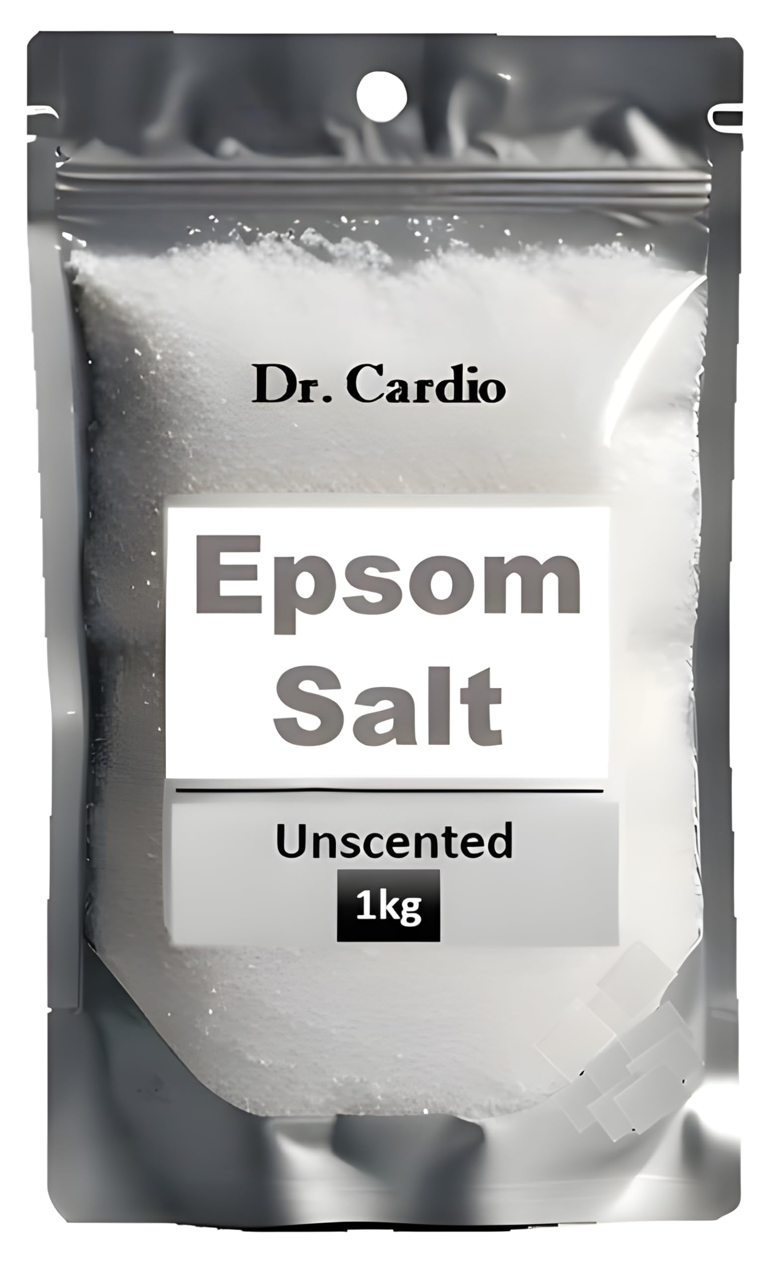 Dr.Cardio Epsom Bath Salt Crystal And Bath | For Muscle Relief, Relieves Aches & Pain Unscented, 1kg-image-16