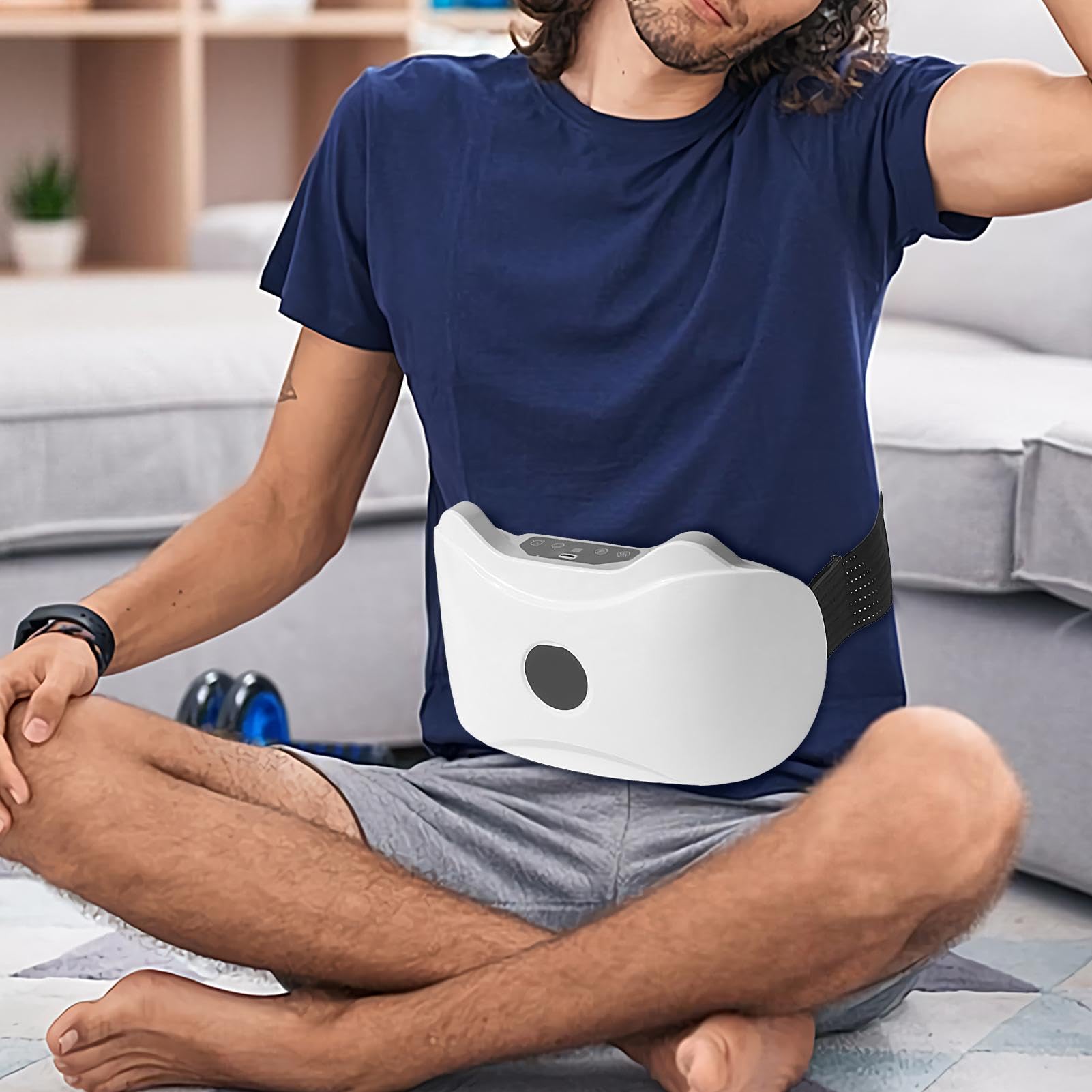 Genérico Máquina Quema Grasa - Masajeador Abdominal Eléctrico | Aparato Portátil Pérdida Peso | 3 Modos Recargable Tejido Profundo | para Hogar Gimnasio Recuperación Adelgazamiento | 25x14x7cm 900g
