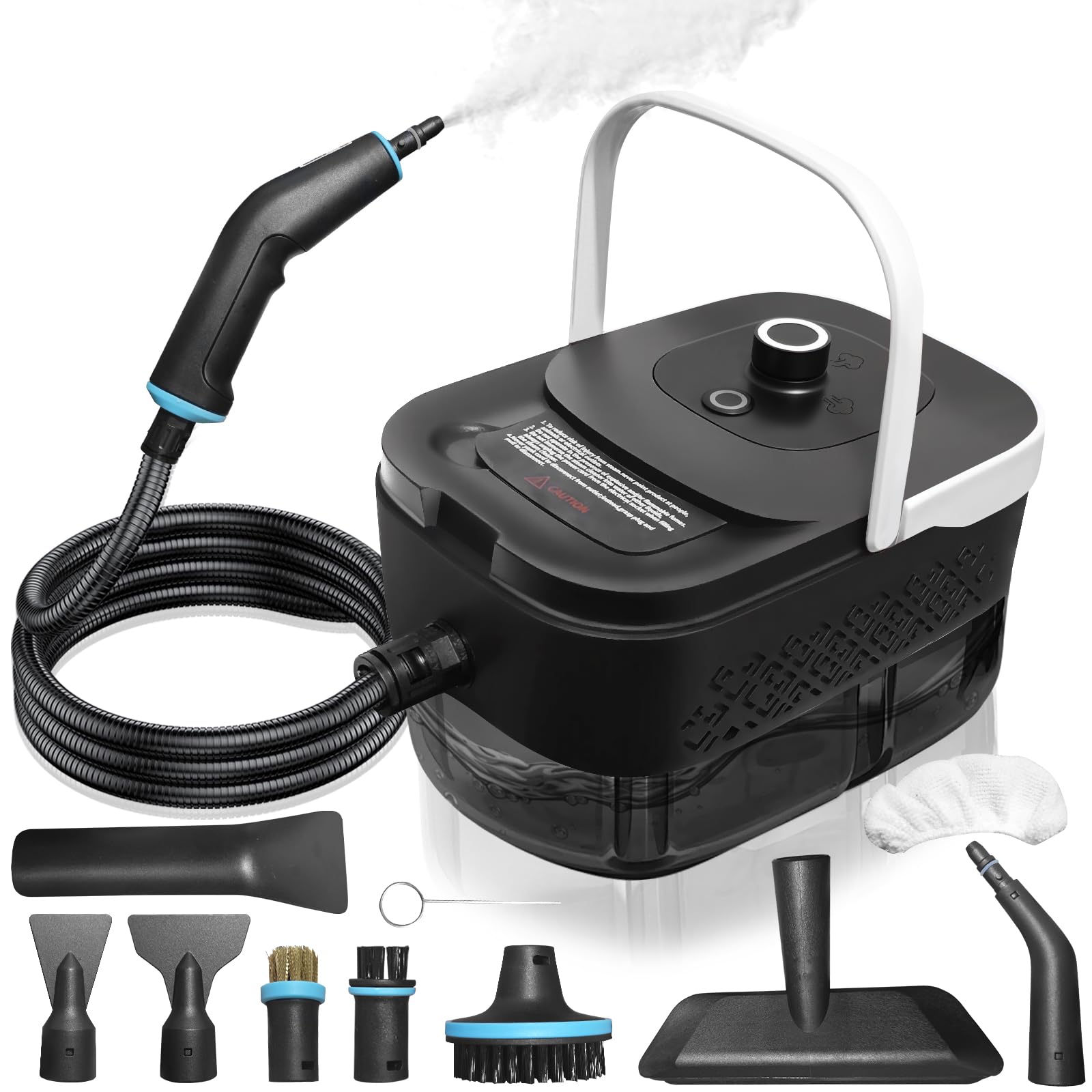 Steam Cleaner Steamer for Cleaning 2500W Pressurized Steam Cleaner with 12 Attachments Portable Steamer Cleaner for Home Car