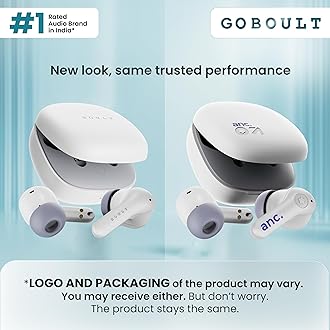 Boult Newly Launched Klarity 4 in Ear Earbuds with 60H Playtime, 35dB Active Noise Cancellation, 4 Mics Calling, 45ms Low Latency, 10mm Driver, Type-C Fast Charging, TWS ANC Ear Buds Wireless (White)