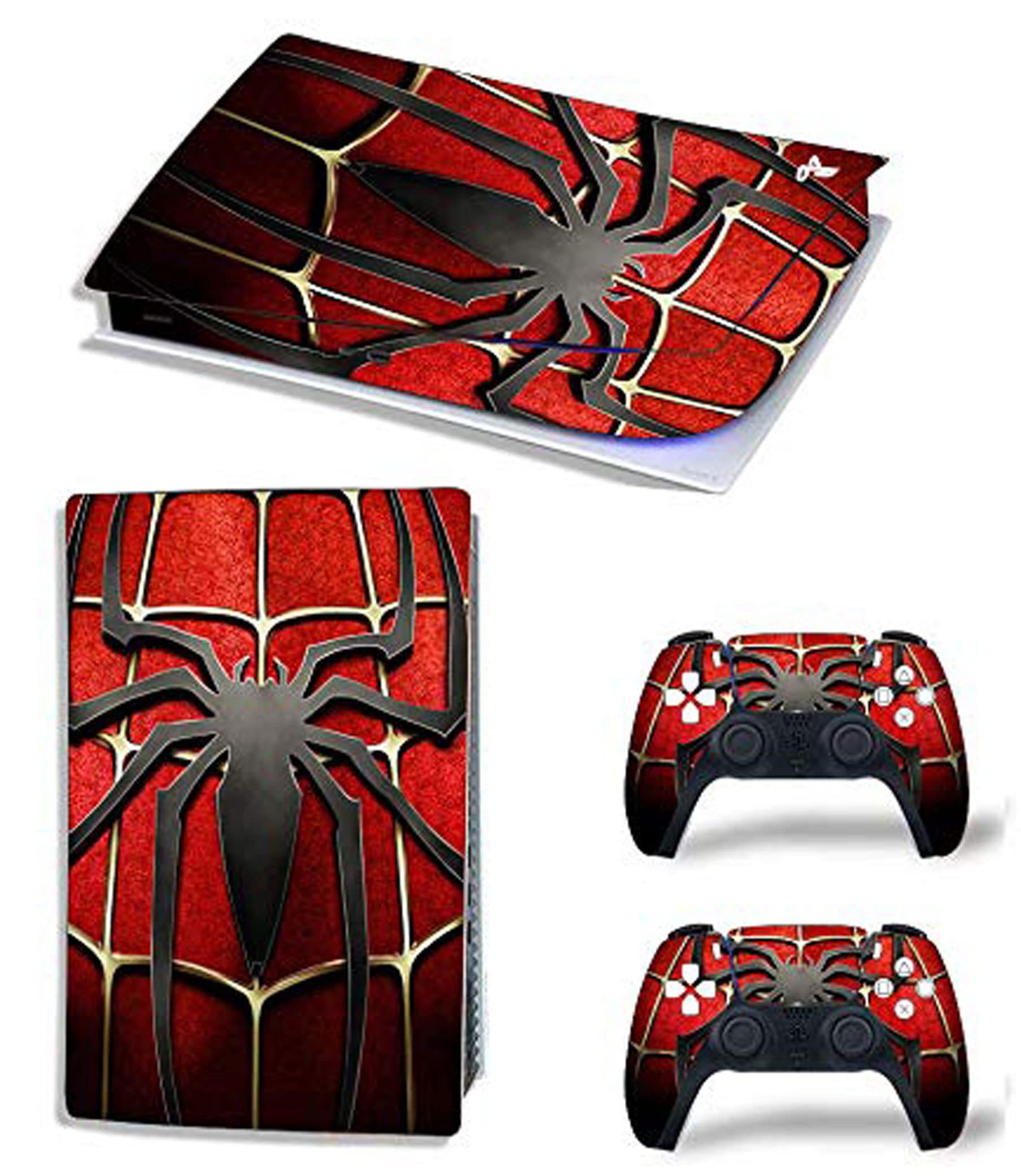 ELTON PS5 Skin Protective Wrap Cover Vinyl Sticker Decals for PlayStation 5 Disk Version Console and Two Dual Sense 5 Sticker Skins Black PS5 Skin Console and Controller design178 [video game] (B08YX1DHNL) Amazon Price History, Amazon Price Tracker