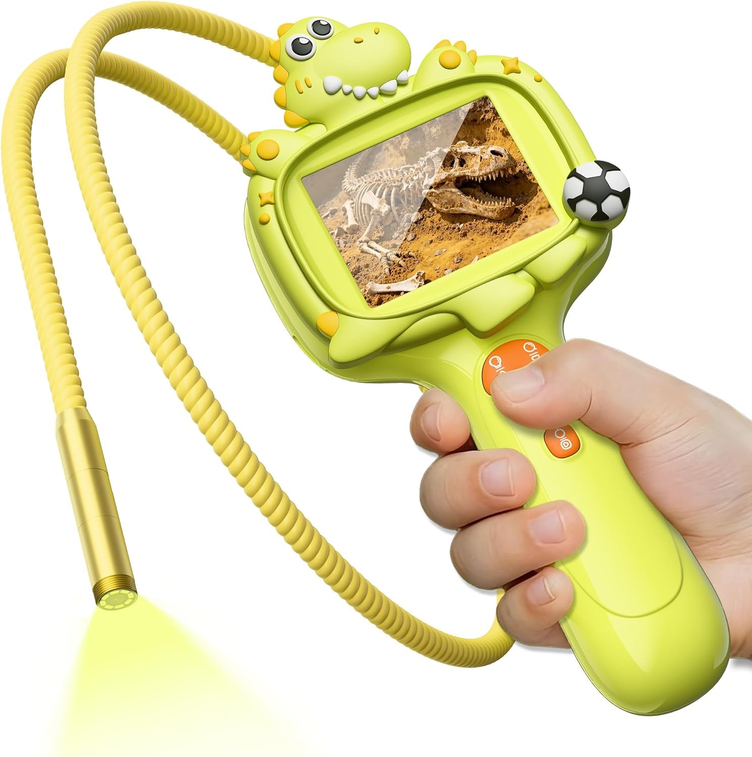 Dinosaur Endoscope for Kids,Outdoor Toy for Kids Borescope Snake Camera Toy