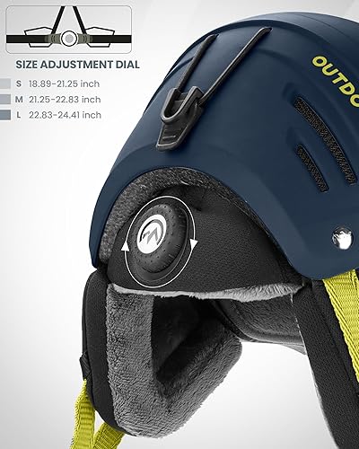 Miniatura 9 de OutdoorMaster Kelvin II - Casco de esquí para deportes de nieve, casco de snowboard para hombres, mujeres y jóvenes
