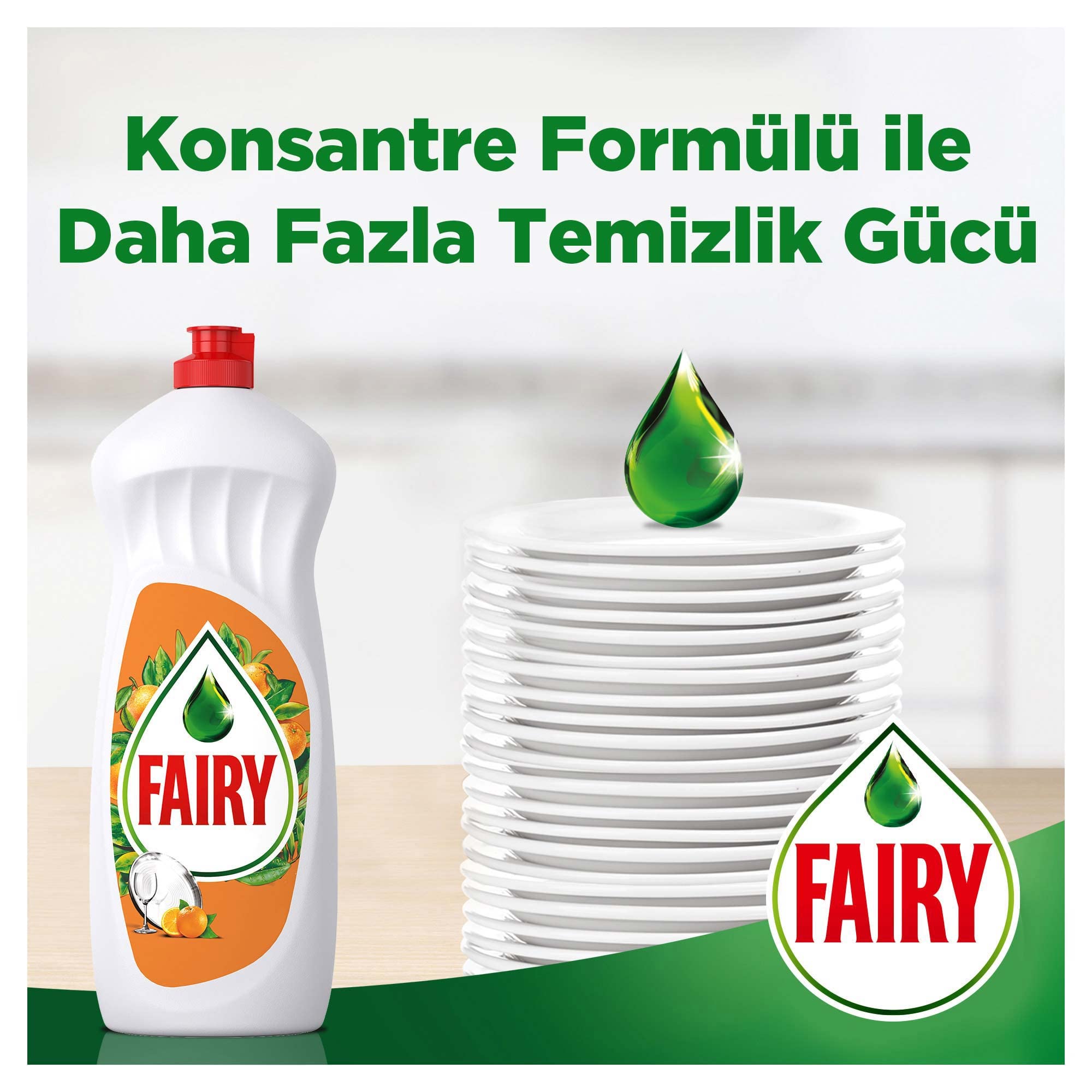 Fairy Sıvı Bulaşık Deterjanı Portakal Kokulu, 1500 ml