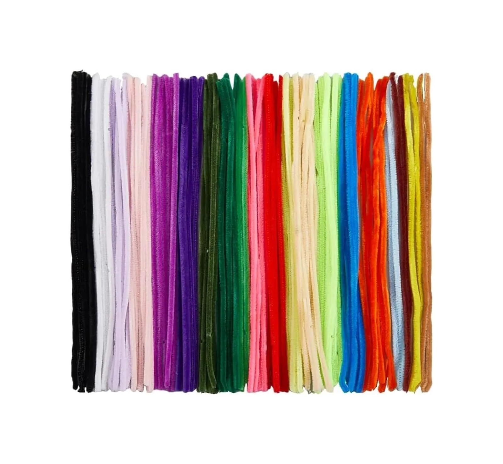 TGDGFKIAS Cure-pipes pour loisirs créatifs, Cure-pipes tiges de Chenille fourrure polaire for bricolage artisanat multicolore paquet 300 pièces