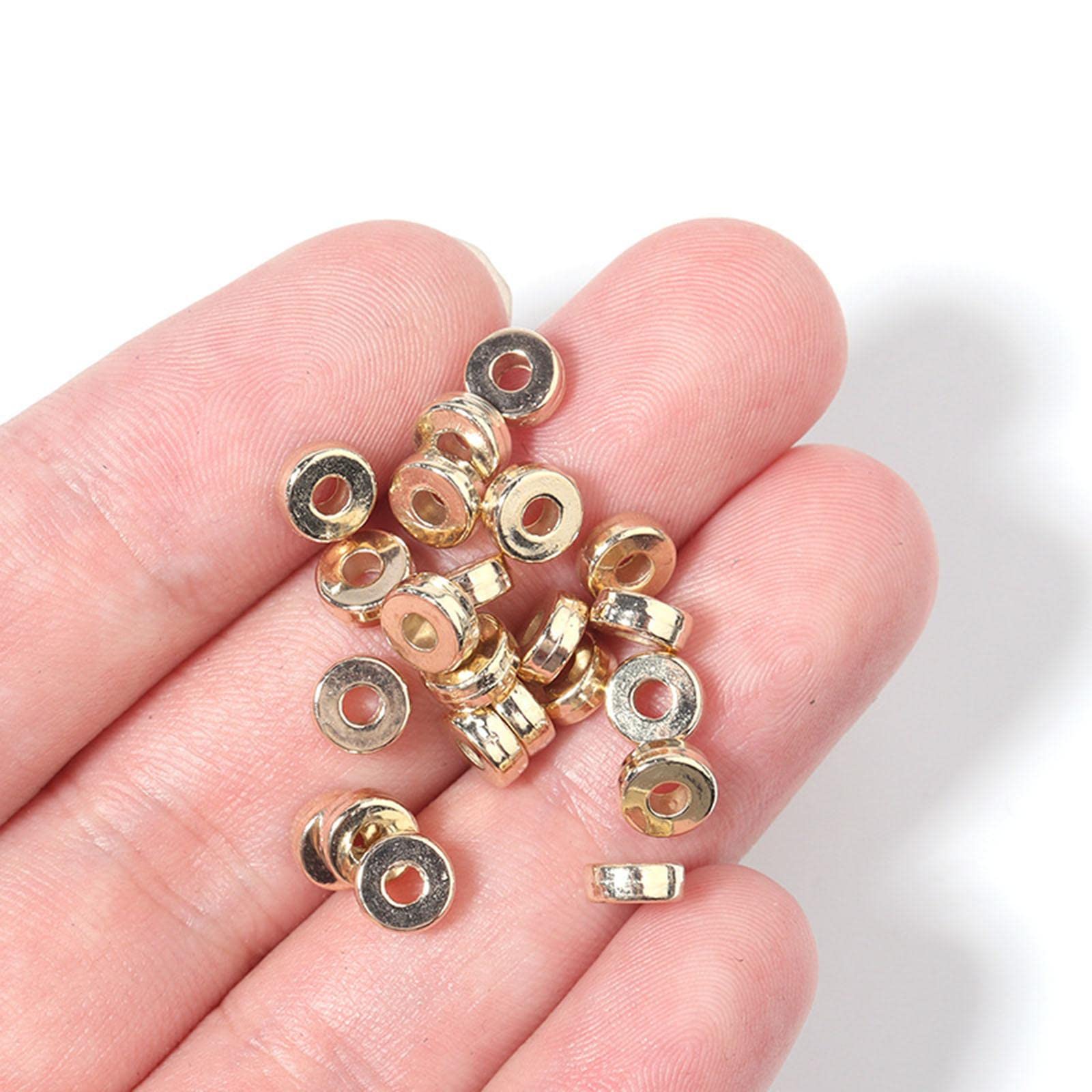 Amazon.co.jp: Luzhengyang 500個 6mm Rondelle CCB チャーム 
