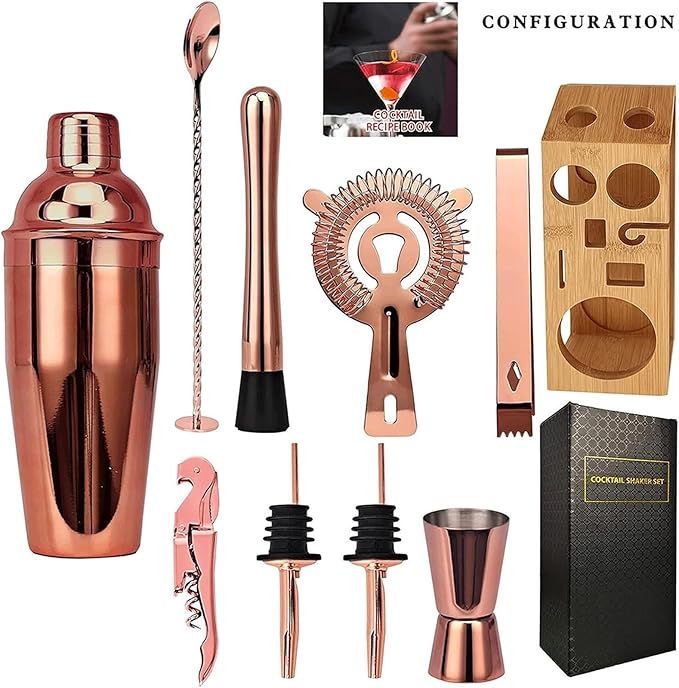 Set de Coctelería SOYON con Coctelera 750ml y Estante - 10 Piezas miniatura 3