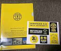 GOLD'S GYM ステッカー　レア元祖当時物 ゴールドジムGOLD'S GYM 非売品 ステッカーシール ロゴマークの