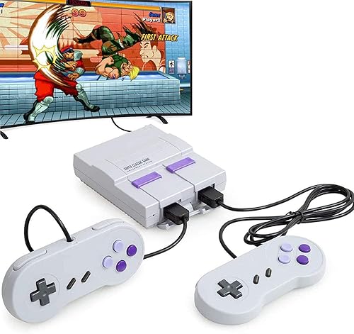 oliv - Consola de juegos retro, Consola de videojuegos de mano con 660 juegos clásicos integrados con mandos, Consola de videojuegos clásica Super