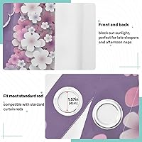 Vista 4 de Cortinas para dormitorio, sala de estar, 84 pulgadas de largo, cortina divisora de habitación, cortinas transparentes para sala de estar, opacas