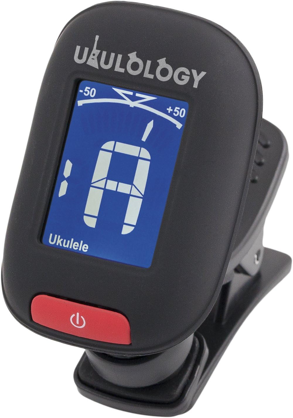 Ukulology: Clip-on Ukulele Tuner (includes Battery & Instructions) (Black)